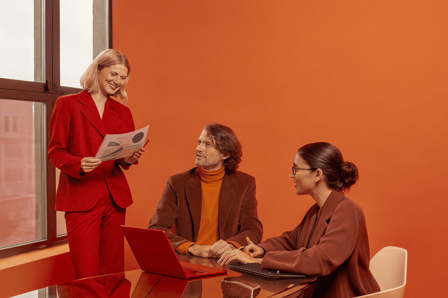 Modern office professionals